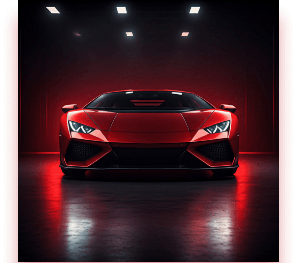Ria Motors workshop with luxury vehicles